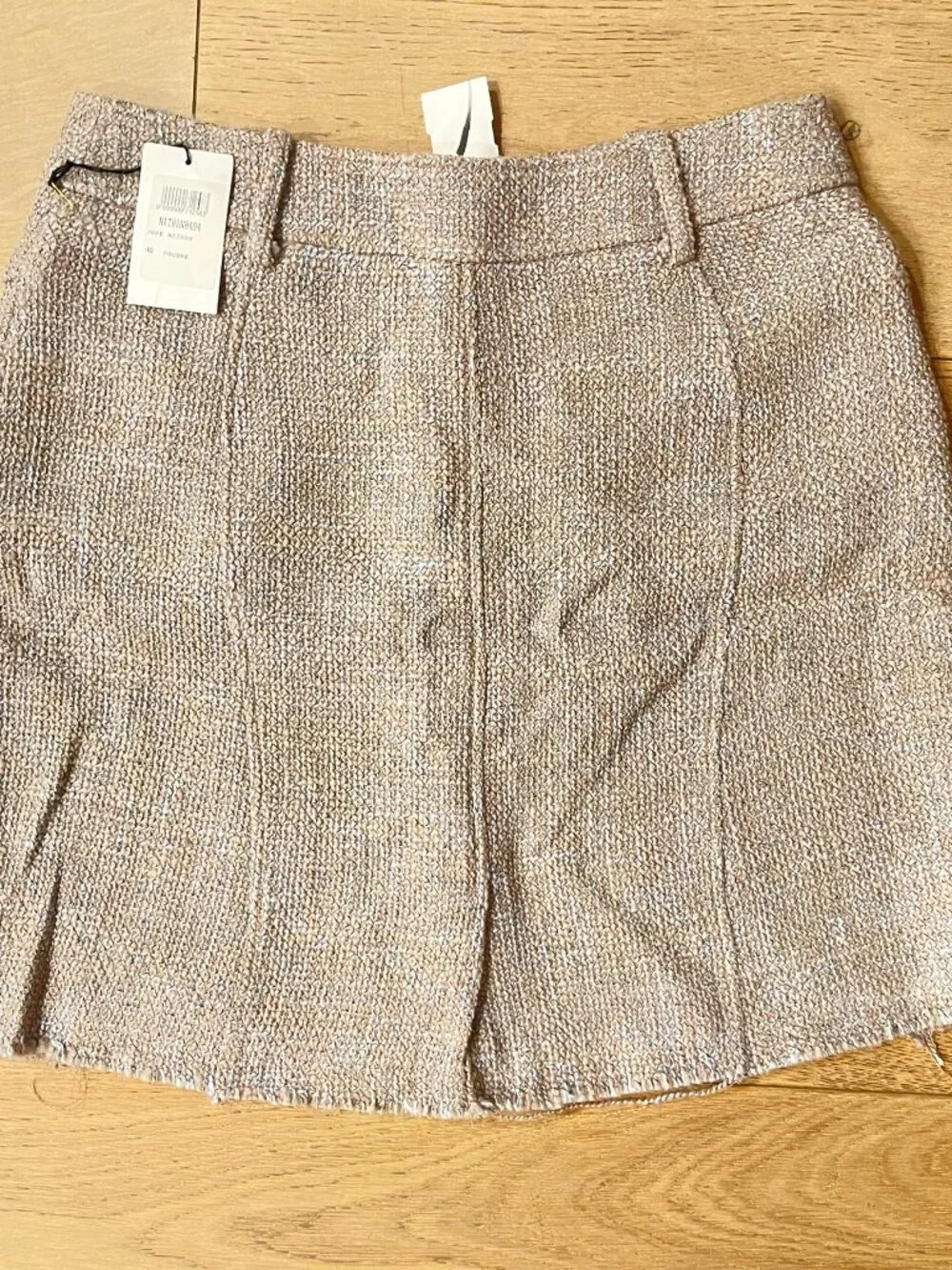 Vintage Nathan Jenden Metallic Tweed Skirt NWT Sz 8/10
